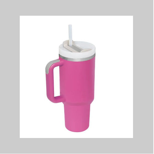 Personalized DIY Straw Coffee Insulation Cup With Handle Portable Car