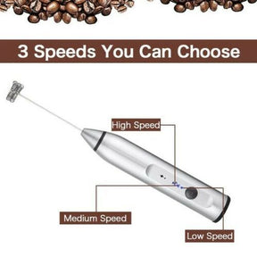 Milk Frother Electric Egg Beater USB Charging Mixer For Coffee Drink Portable Electric