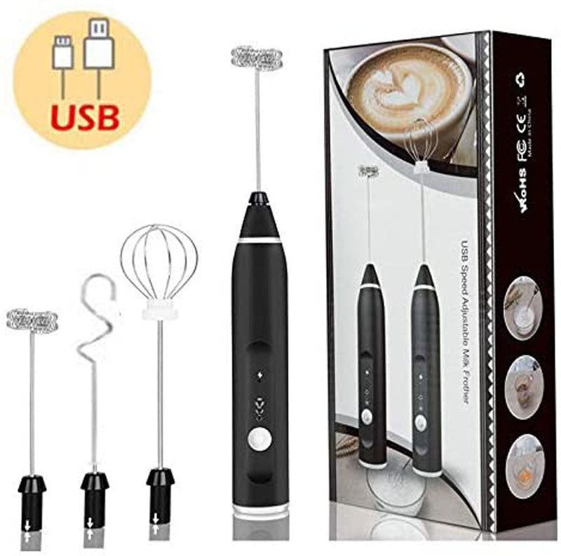 Milk Frother Electric Egg Beater USB Charging Mixer For Coffee Drink Portable Electric