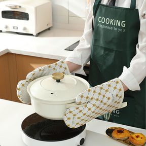 Anti-Scalding Microwave Cotton Non-Slip Insulation Gloves Oven