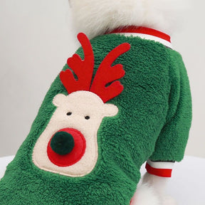 Pet Plus Velvet Christmas Print Sweater