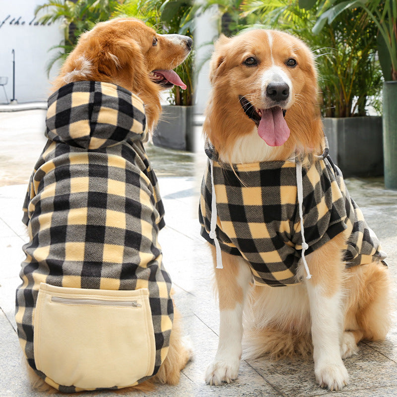 Fashion Pet Dog Simple Zipper Pocket Sweater