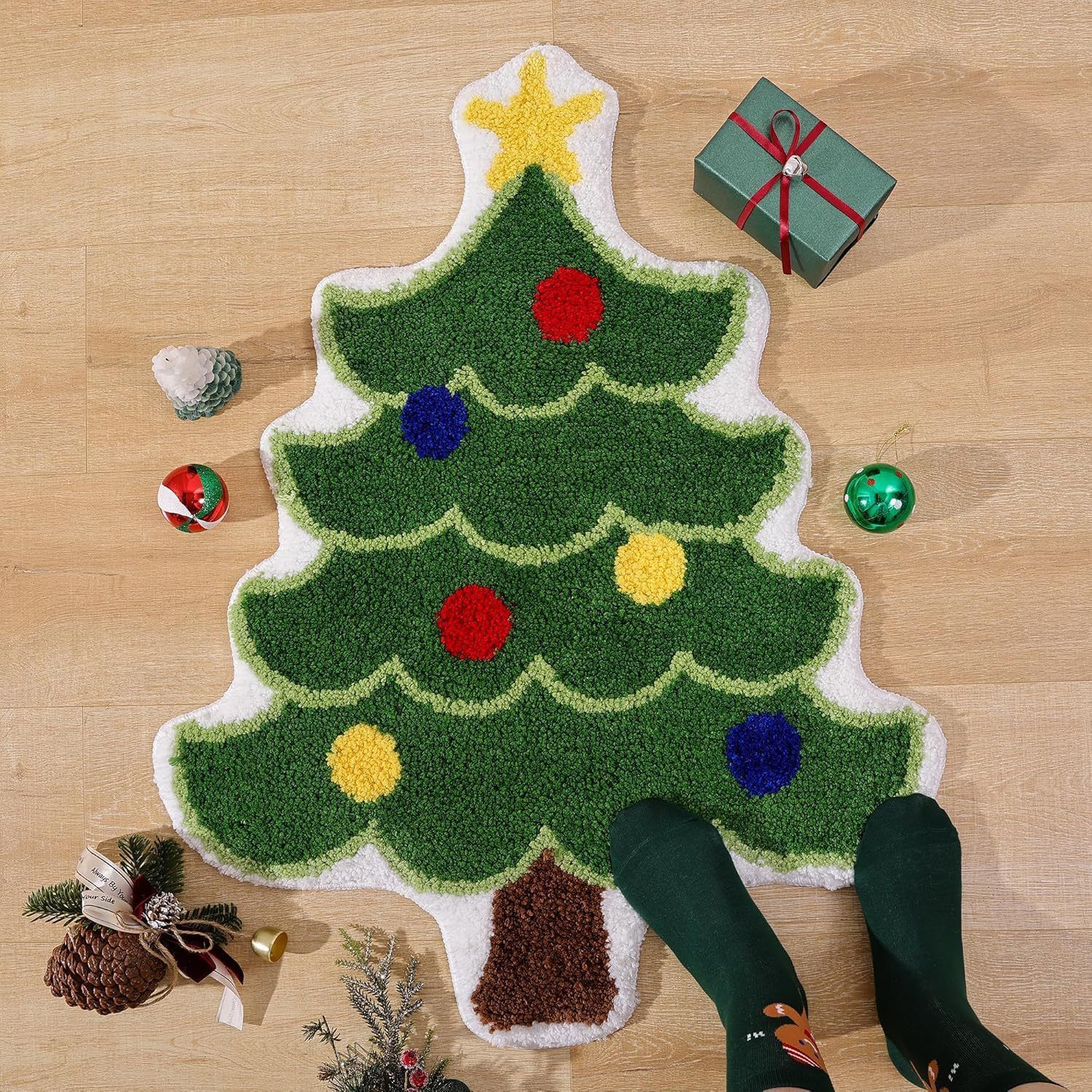 Nordic Christmas Tree Cashmere Mat