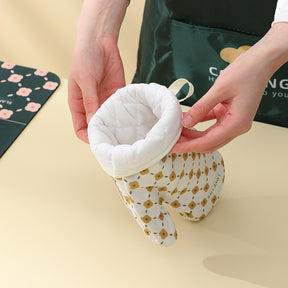 Anti-Scalding Microwave Cotton Non-Slip Insulation Gloves Oven