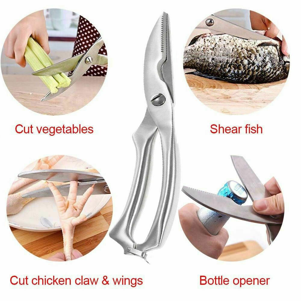 Knives Kitchen Shears Stainless Steel Poultry Fish Chicken Bone Scissors