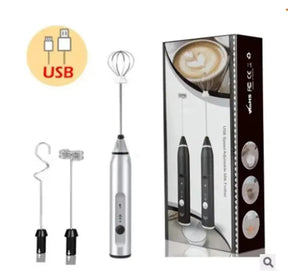 Milk Frother Electric Egg Beater USB Charging Mixer For Coffee Drink Portable Electric