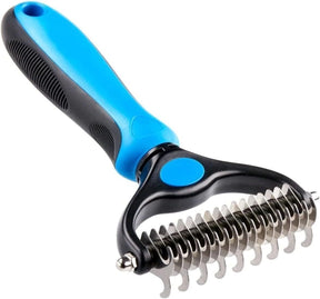 Deshedding Brush For Dog And Cat Pet Grooming Rake Dematting Comb Double Sided