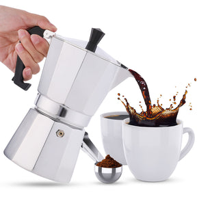 RAINBEAN Stovetop Espresso Maker 3 Cups Espresso, Italian Moka Pot Coffee Maker