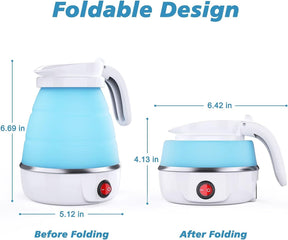 Foldable Electric Kettle, Camping Kettle, Mini Travel Kettle, Silicone Electric Water kettle