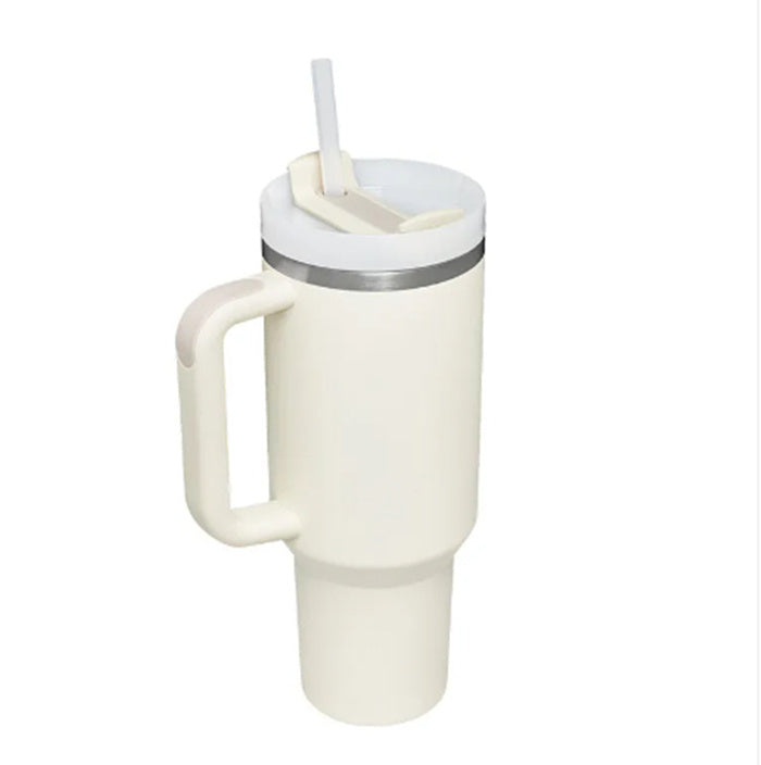 Personalized DIY Straw Coffee Insulation Cup With Handle Portable Car