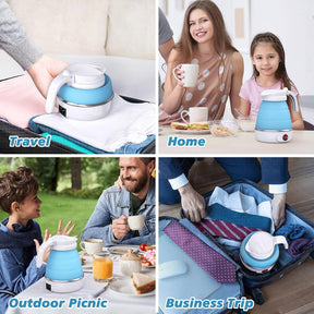 Foldable Electric Kettle, Camping Kettle, Mini Travel Kettle, Silicone Electric Water kettle