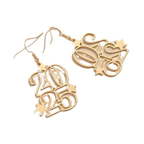 Digital Earrings Creative Fashion Galvanized Design