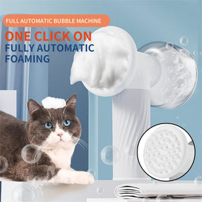 Automatic Foaming Dog Cat Bath Brush Dog Shampoo Pet Grooming