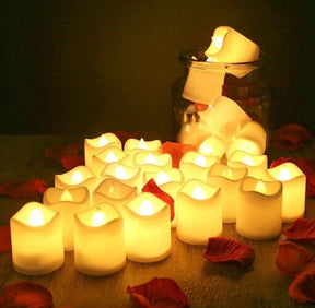 24PCS Led Tea Lights Candles LED FLAMELESS Battery Operated Wedding Party