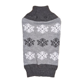 Snowflake Brown Gray Autumn And Winter New Dog Christmas Sweater