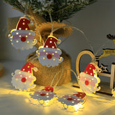 Christmas LED Light String Santa Claus Elk Snowman Xmas