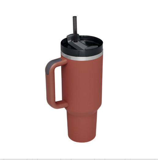 Personalized DIY Straw Coffee Insulation Cup With Handle Portable Car