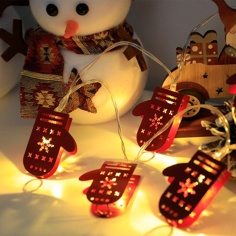 Christmas LED Light String Santa Claus Elk Snowman Xmas