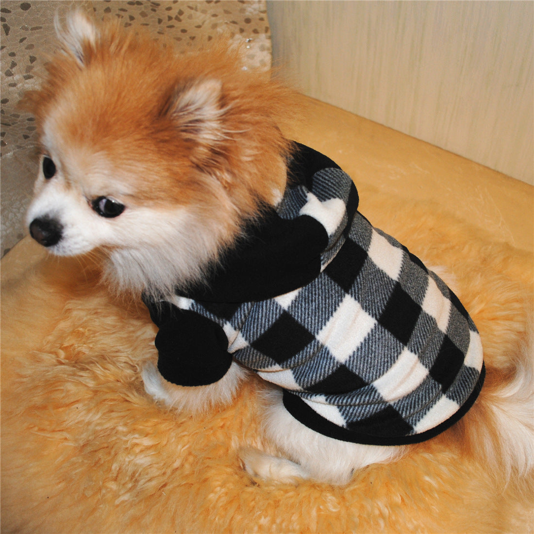 Pet Supplies Dog Winter Hooded Clothing Sweater