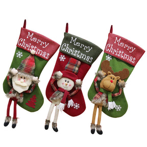 2024 New Year Xmas Big Stockings Set Decorations Christmas