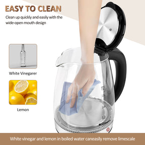 Electric Kettle Keep Warm, Hot Water Boiler With LED Light, Auto Shut-Off & Boil Dry Protection