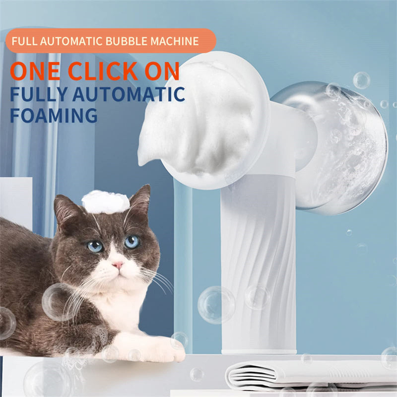 Automatic Foaming Dog Cat Bath Brush Dog Shampoo Pet Grooming